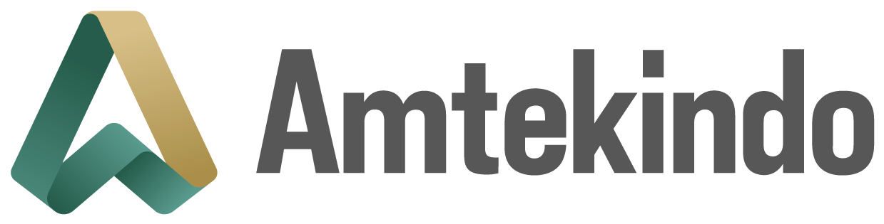 Circular logo with radial lines in blue-gray color on white background